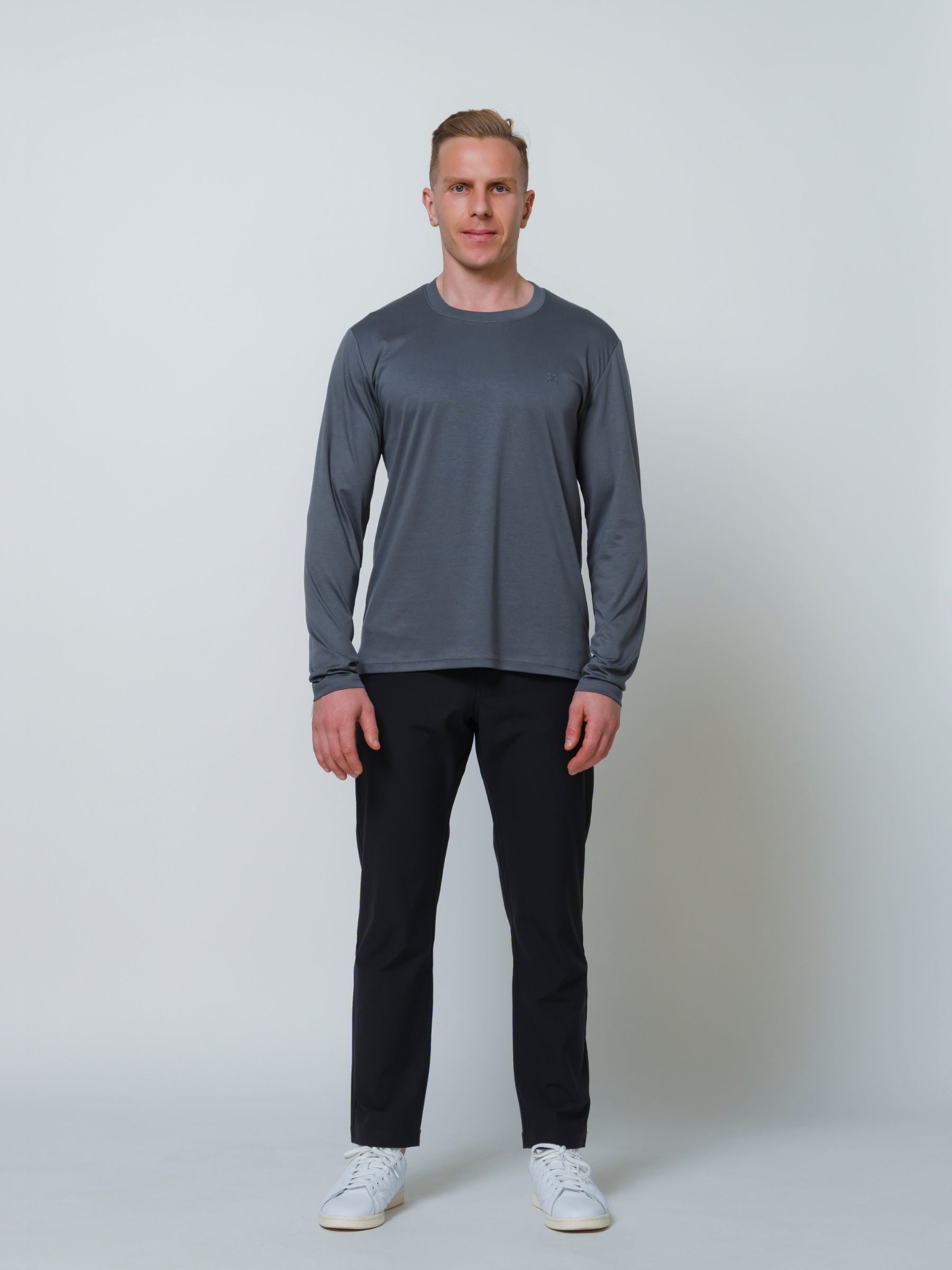 Butter Long Sleeve T \ Charcoal