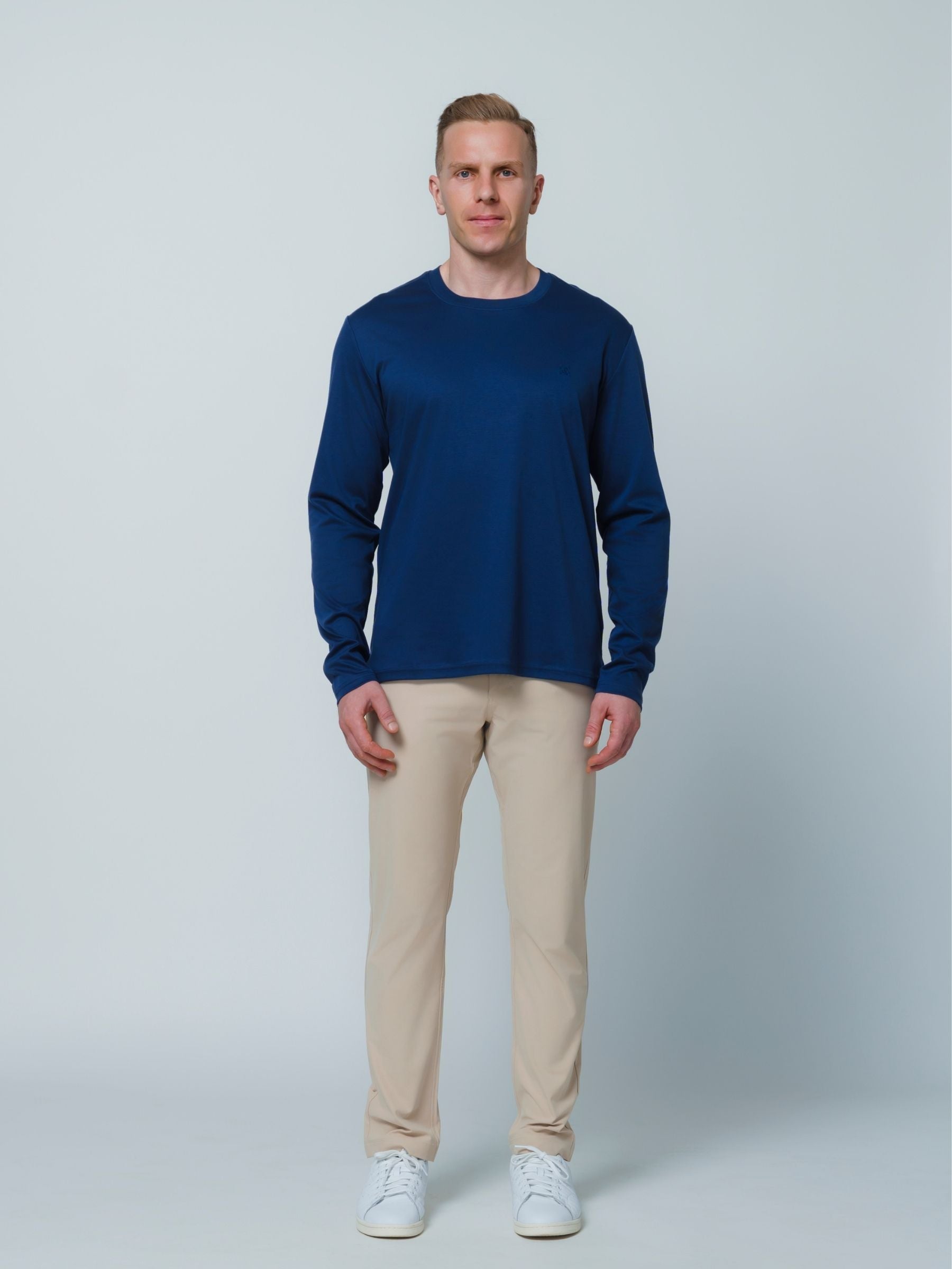 Butter Long Sleeve T \ Navy Blue