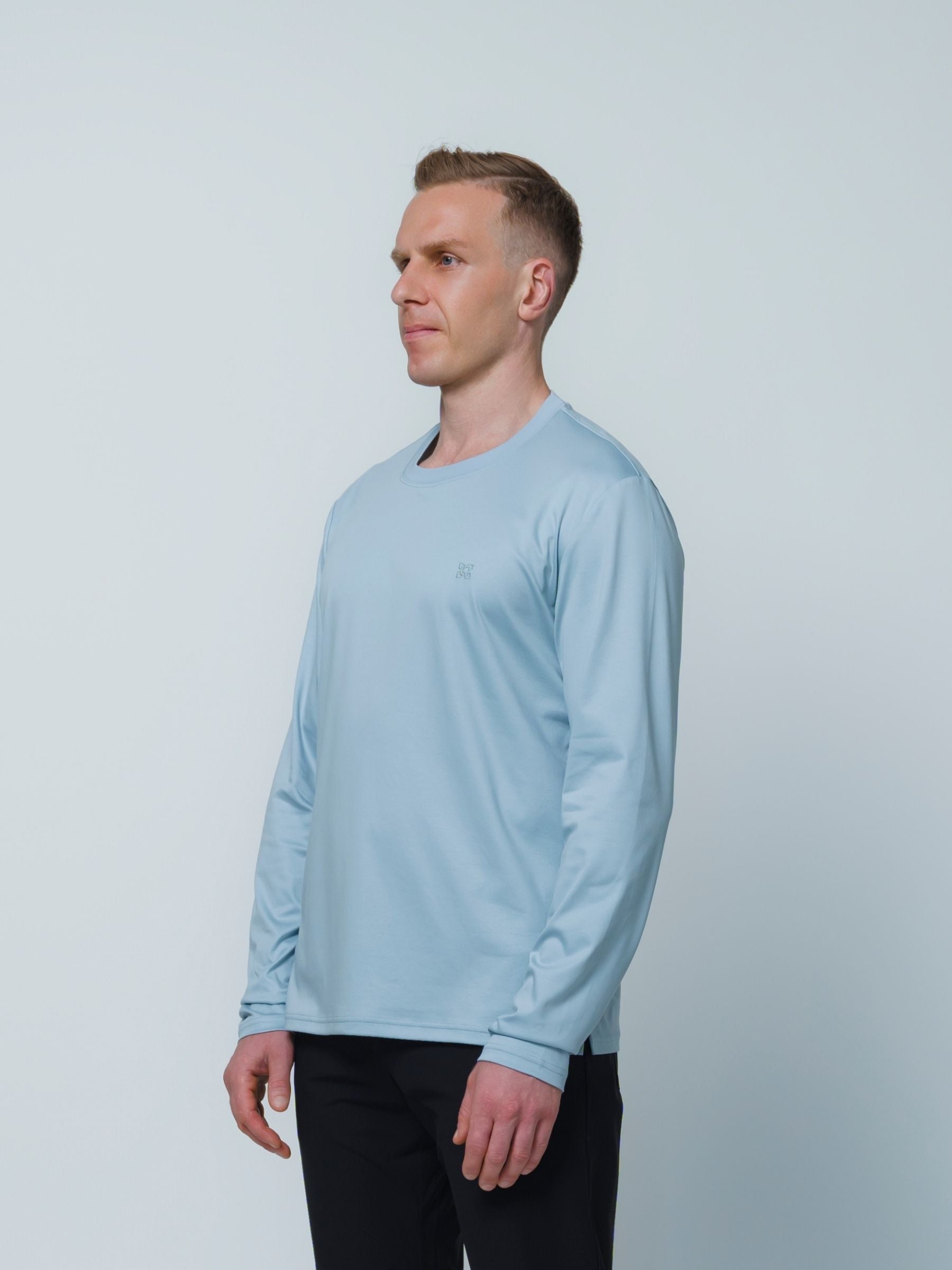 Butter Long Sleeve T \ Steel Blue