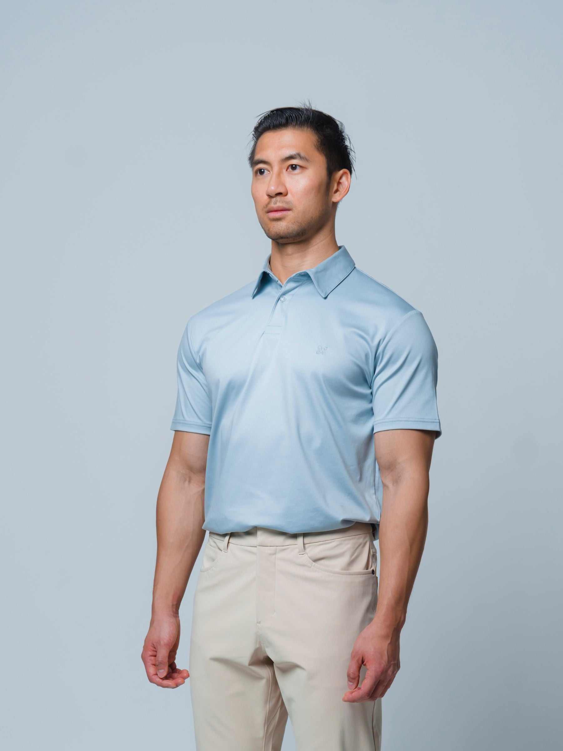 Butter Polo \ Steel Blue