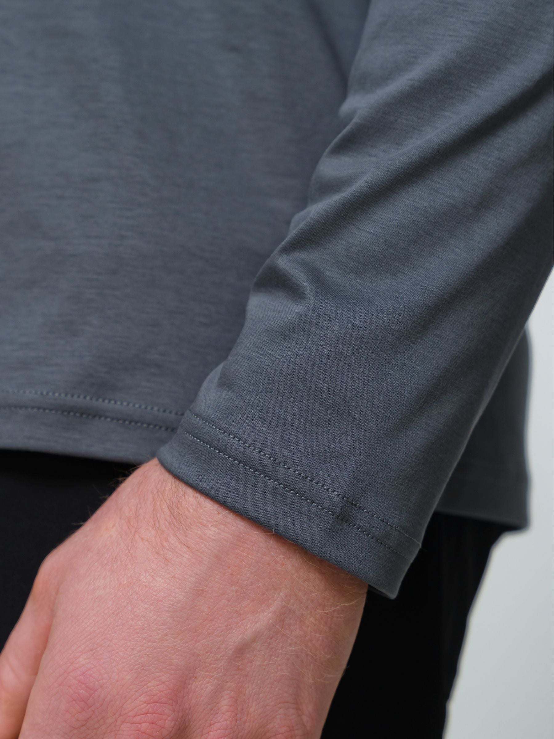 Butter Long Sleeve T \ Charcoal