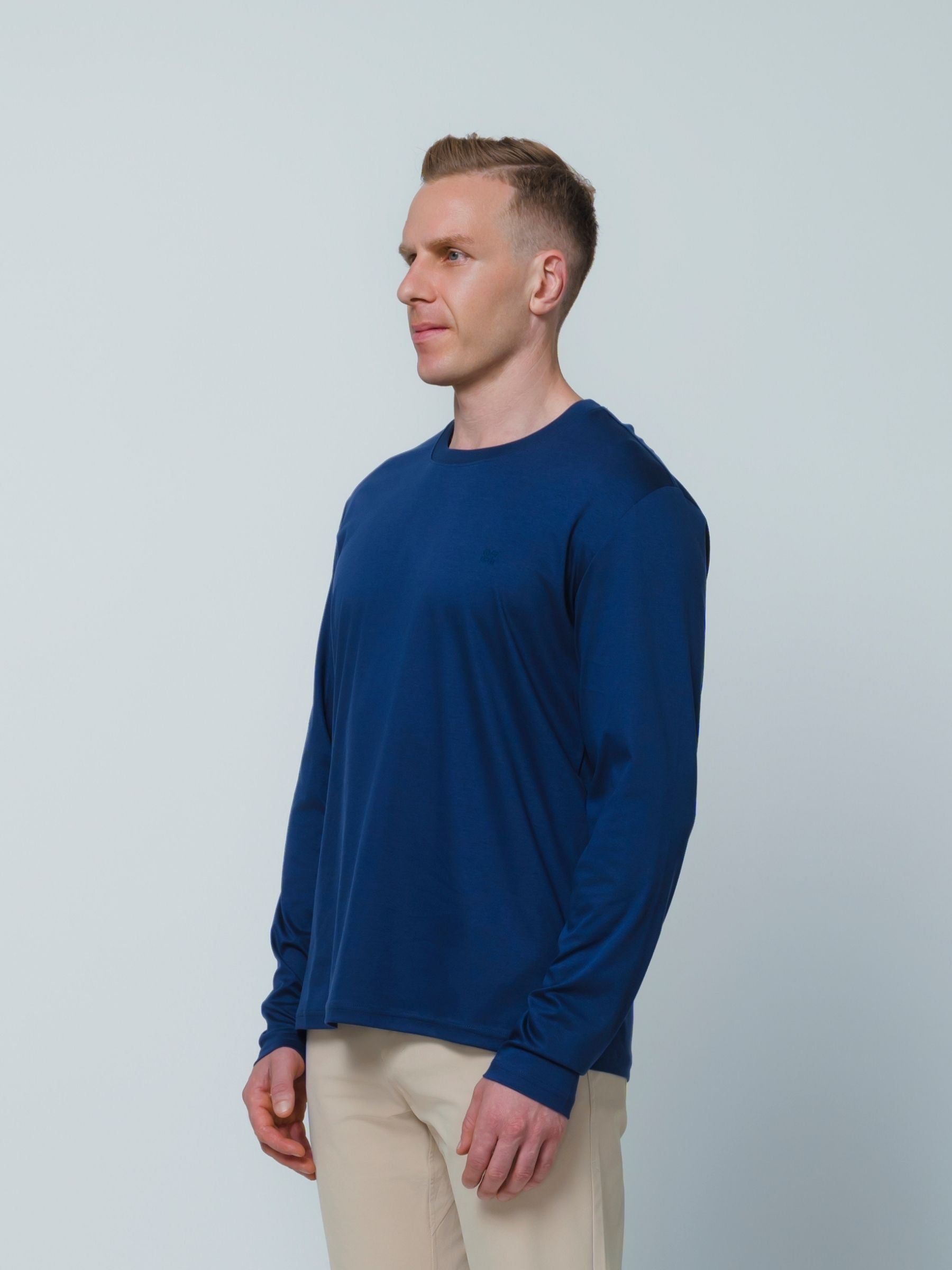 Butter Long Sleeve T \ Navy Blue