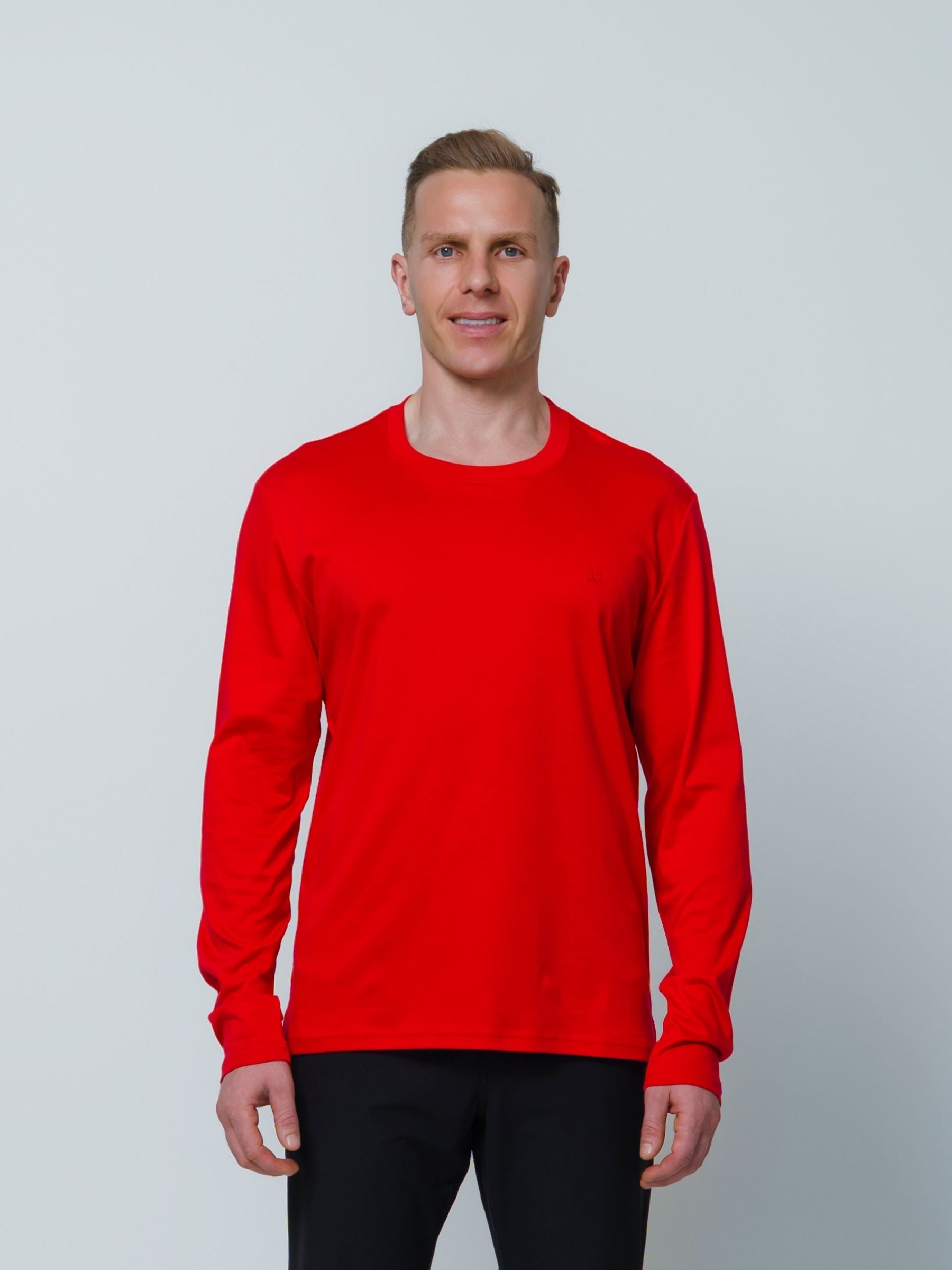 Butter Long Sleeve T \ Red