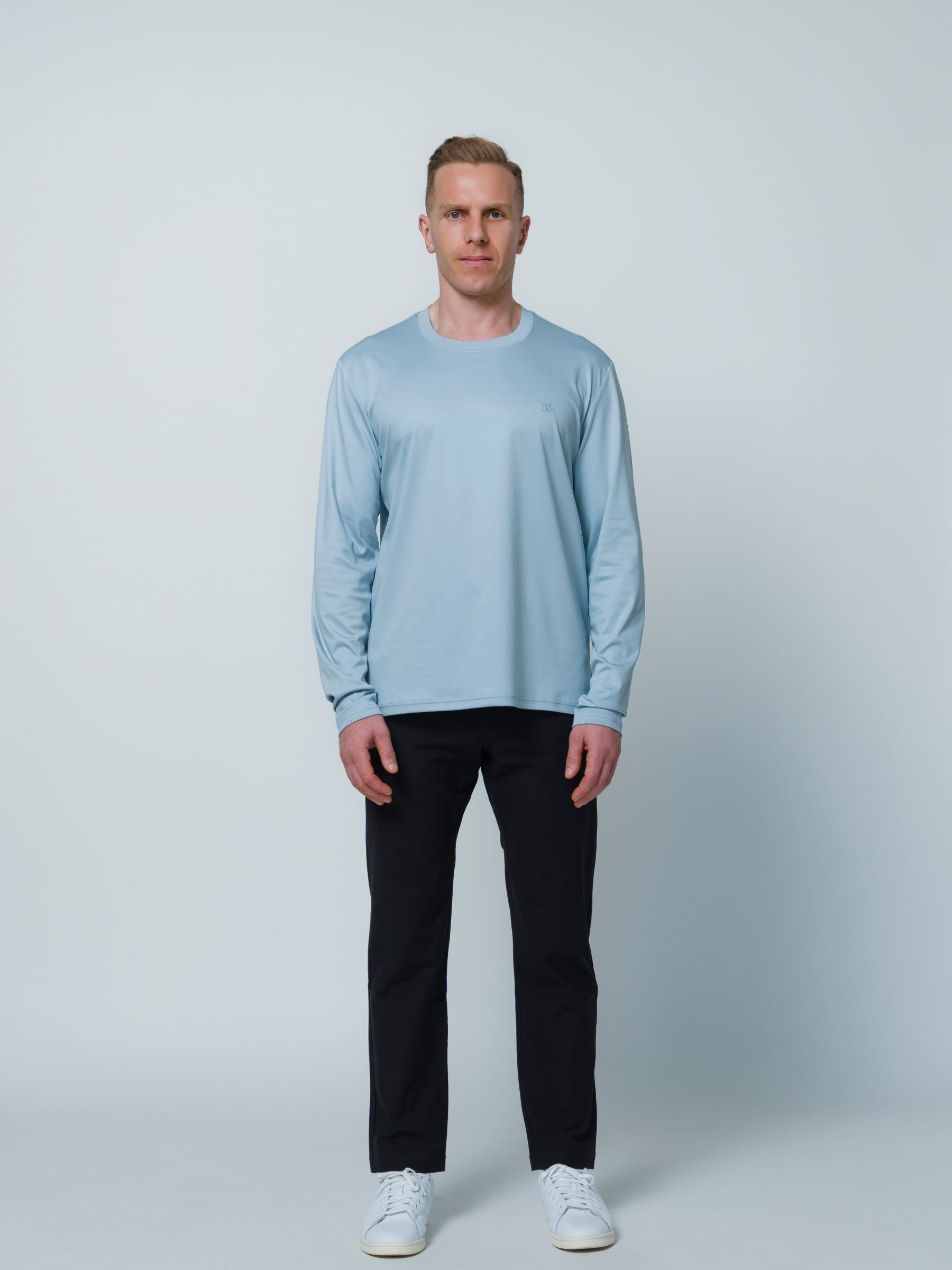 Butter Long Sleeve T \ Steel Blue